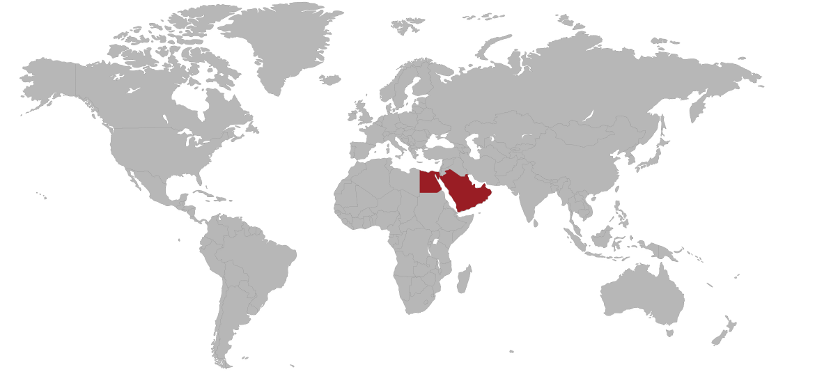 AV on World Map – Arabian Vision